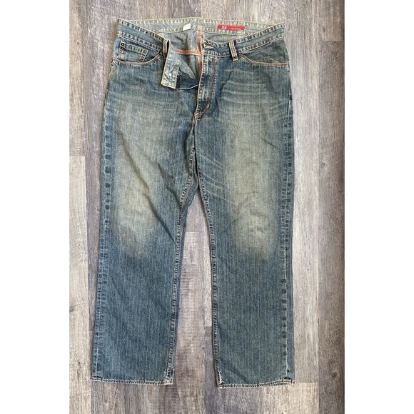 X2 Denim Laboratory Jeans Mens 38x30 VNTG Y2K Express Normcore Loose Straight - Picture 3 of 12